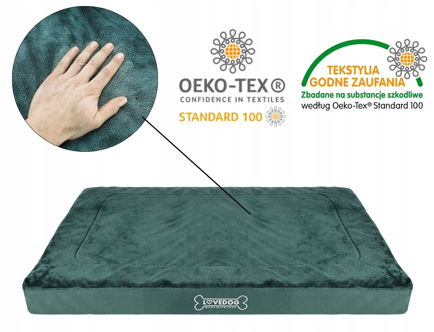 Orthopedic Dog Bed Mattress M 70x55 Mat Waterproof Bedding Product width 55 cm