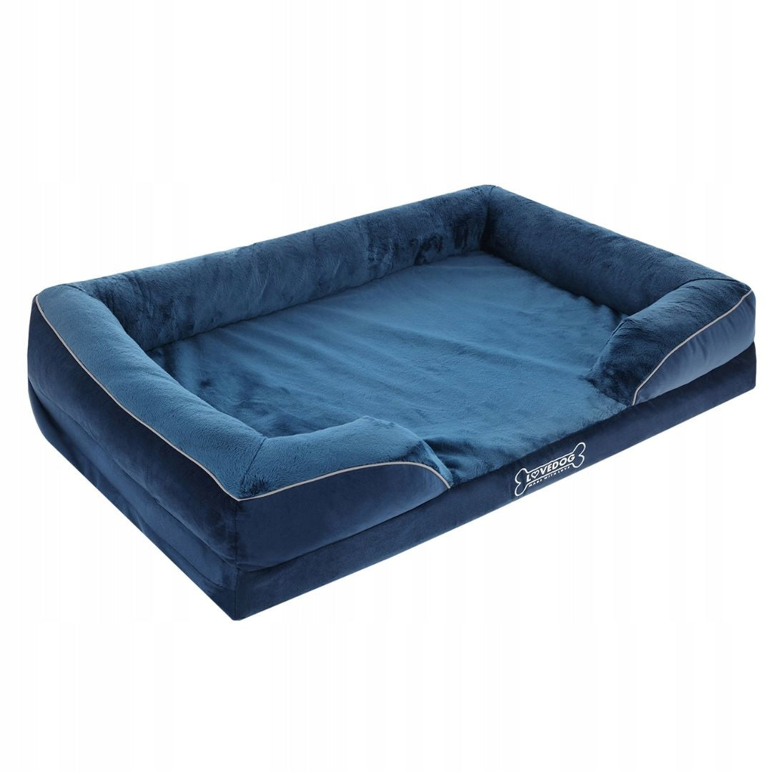 Orthopedic Dog Bed Waterproof Large L 90x60 Navy Blue EAN (GTIN) 5907568304487