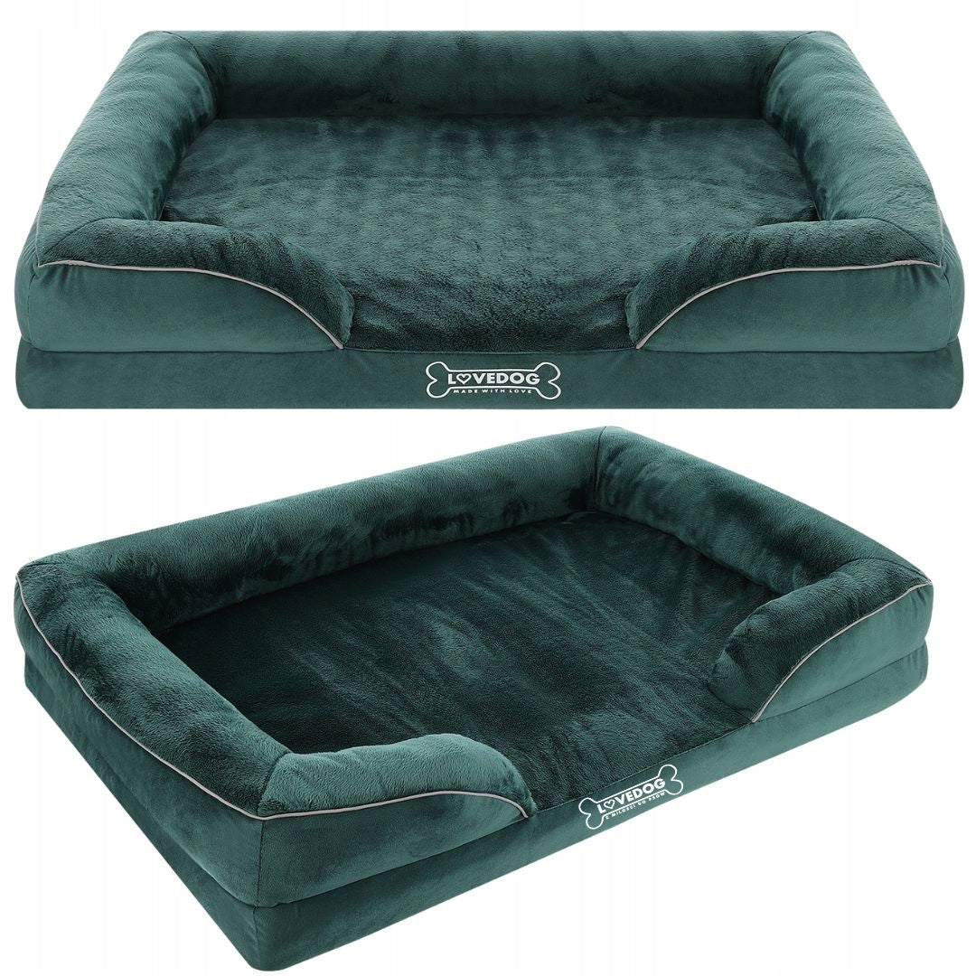 Orthopedic Dog Bed Waterproof Large, L 90x60 OrtoMax Manufacturer code WG-Ortomax-zielony-caly-L