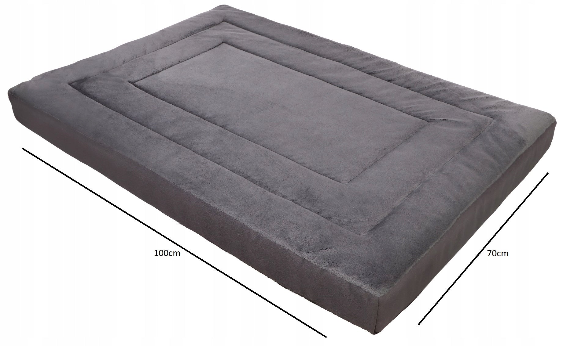 Orthopedic bed foam VISCO-MEMORY 100x70 graphite VMO Brand Extrasen