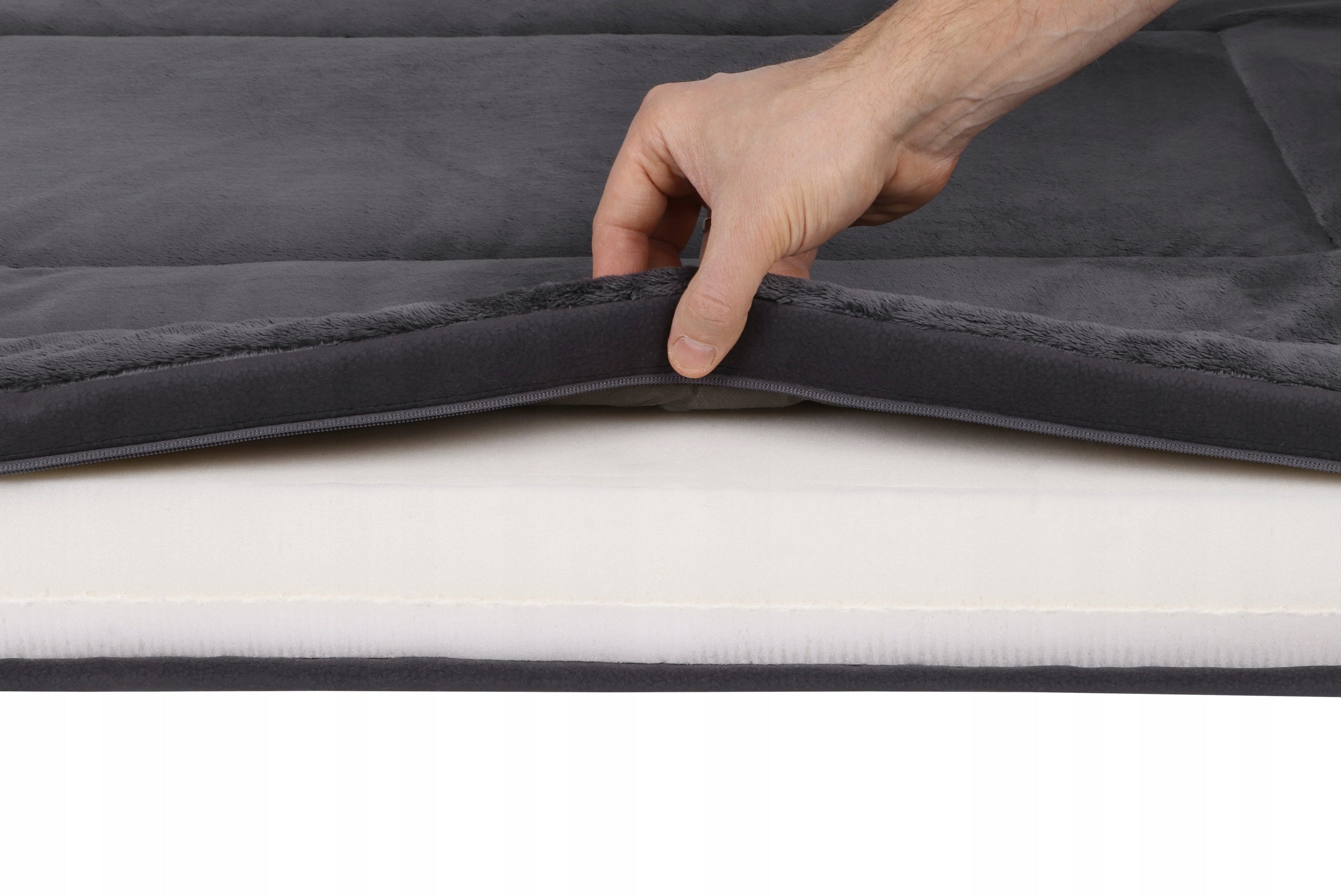 Orthopedic bed foam VISCO-MEMORY 100x70 graphite VMO Product width 70 cm