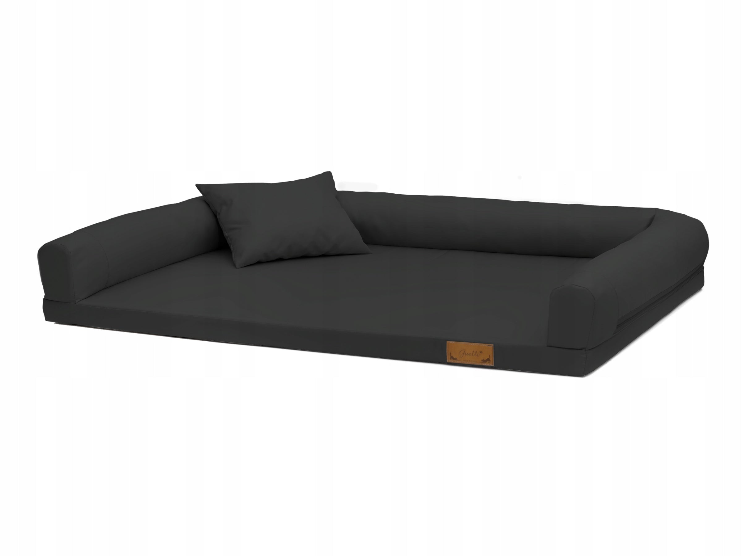 Orthopedic bed for big dog Lucky "L" 120x90 couch - graphite