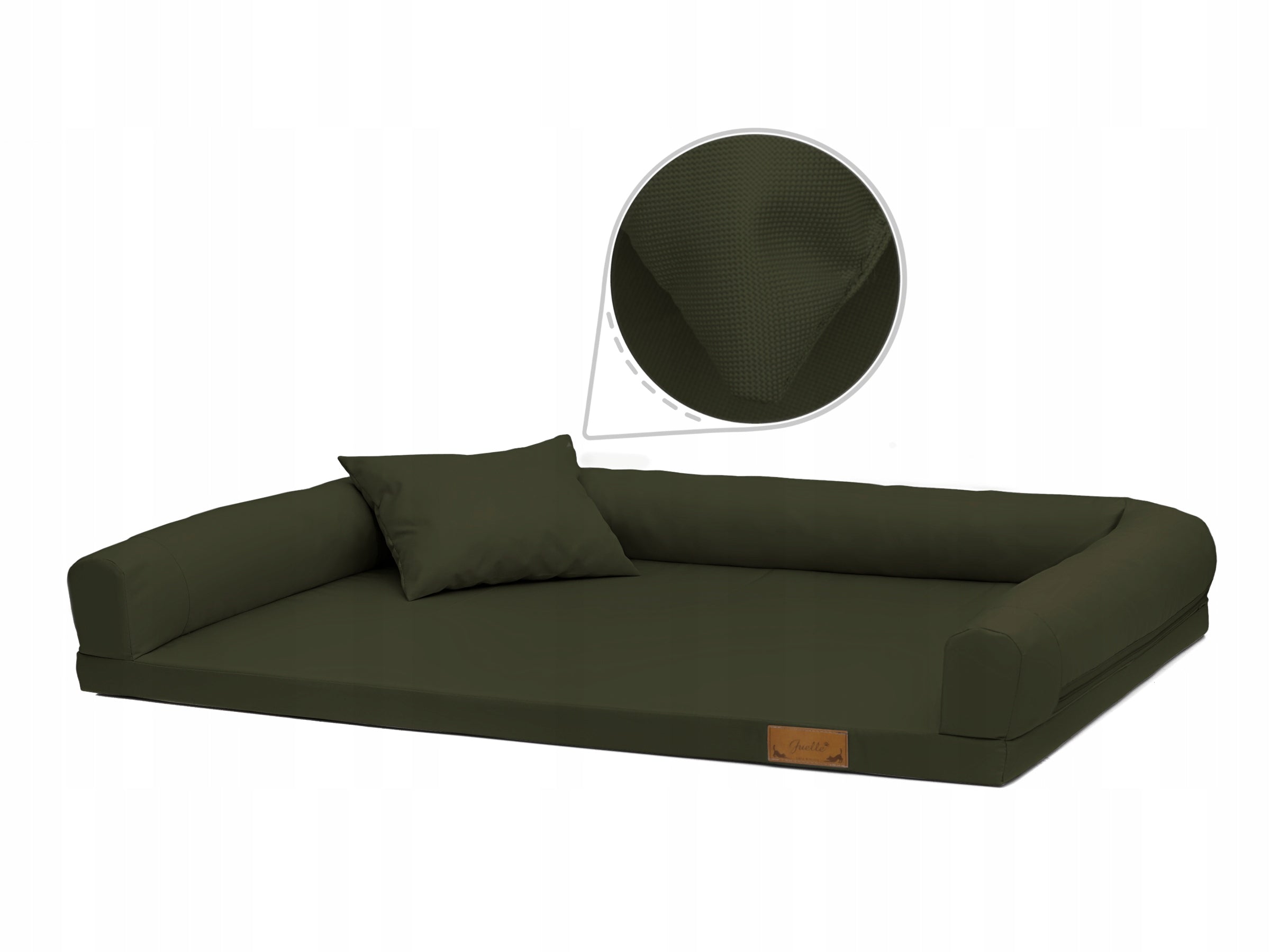 Orthopedic bed for big dog Lucky "M" 100x75 couch - olive Brand Juelle