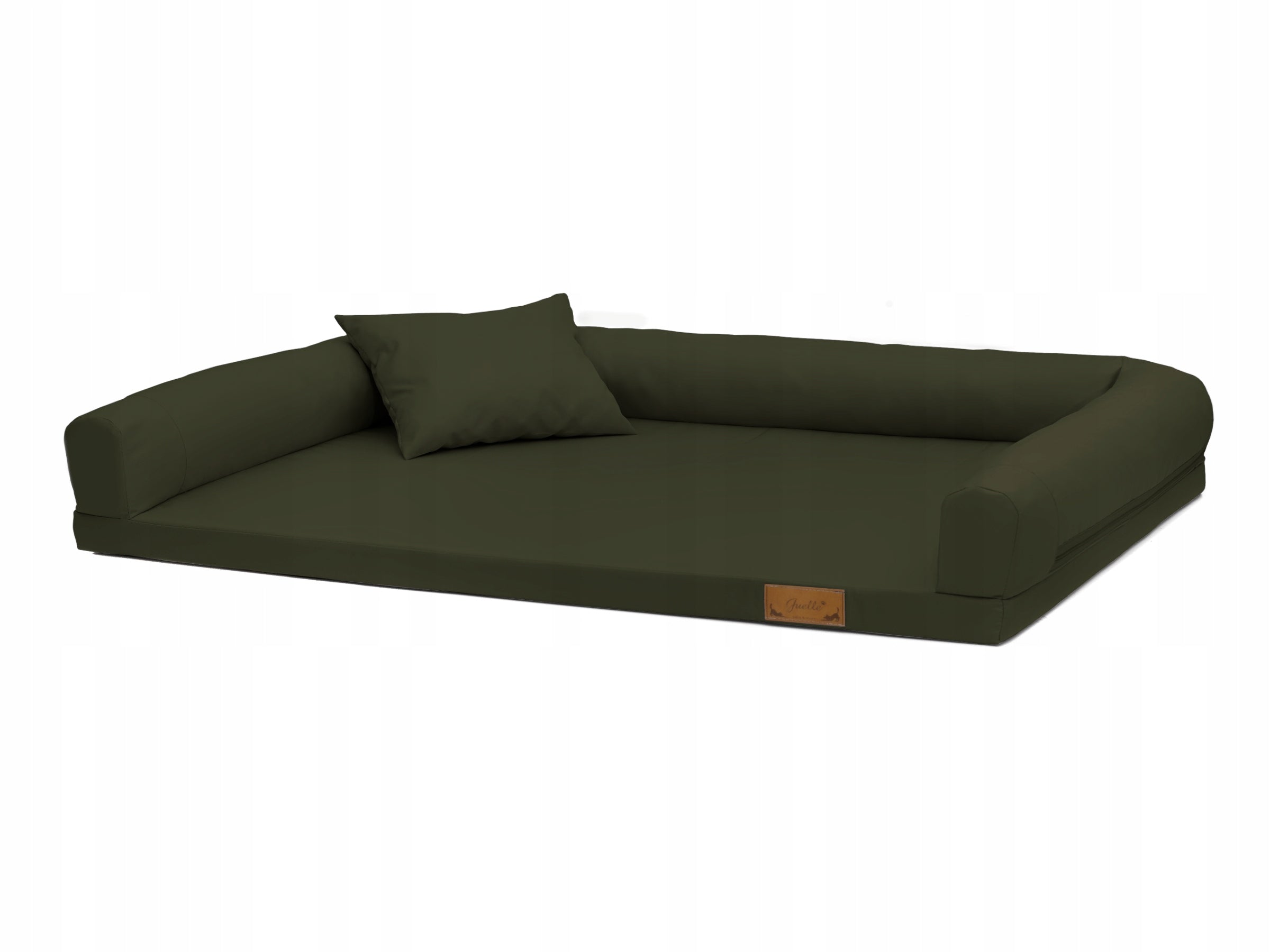 Orthopedic bed for big dog Lucky "M" 100x75 couch - olive