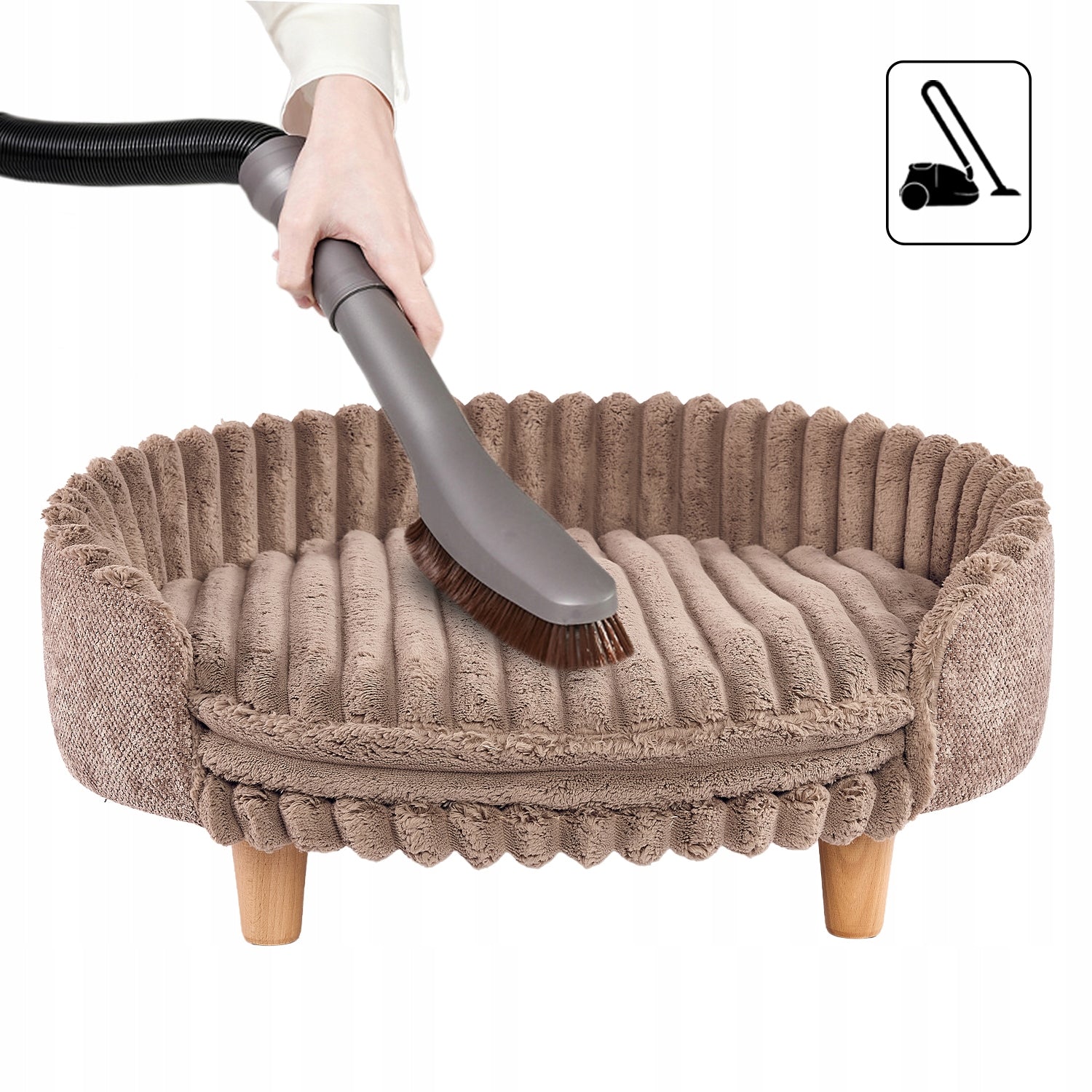 Orthopedic bed sofa on legs XL for dog and cat comfortable large mega! Length 63 cm