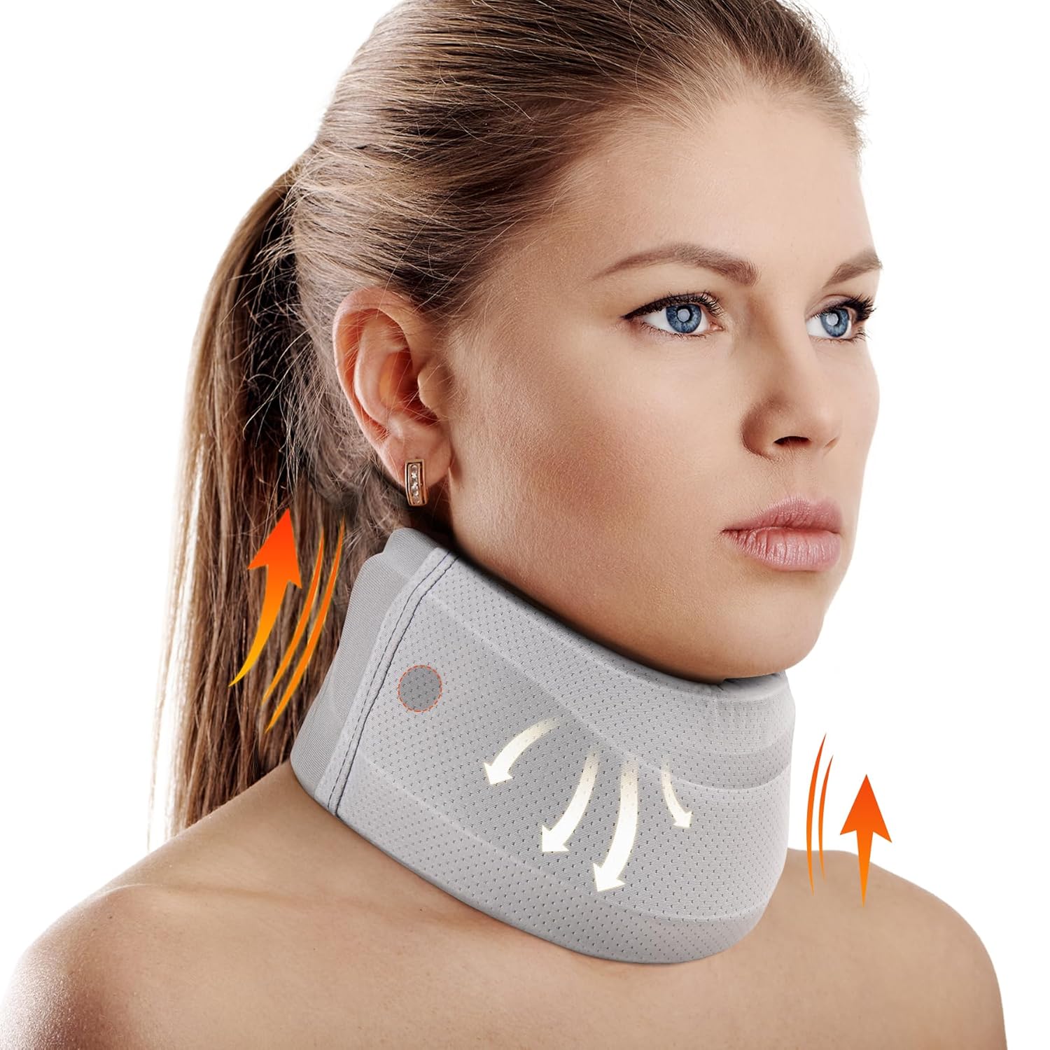 Orthopedic collar neck stabilizer soft foam grey size M Brand Activ
