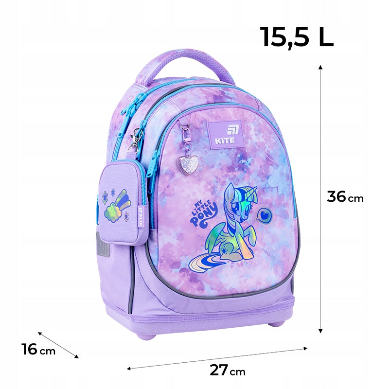 Orthopedic school backpack for girls 1-4 class My Little Pony Kite Manufacturer code LP26-724S
