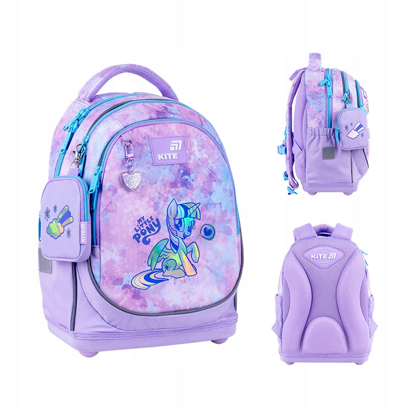 Orthopedic school backpack for girls 1-4 class My Little Pony Kite