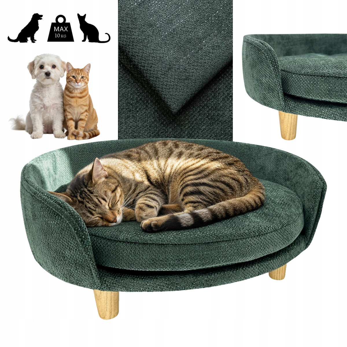 Orthopedic sofa on legs for dog and cat comfortable great comfort+FREEBIE Packaging status original