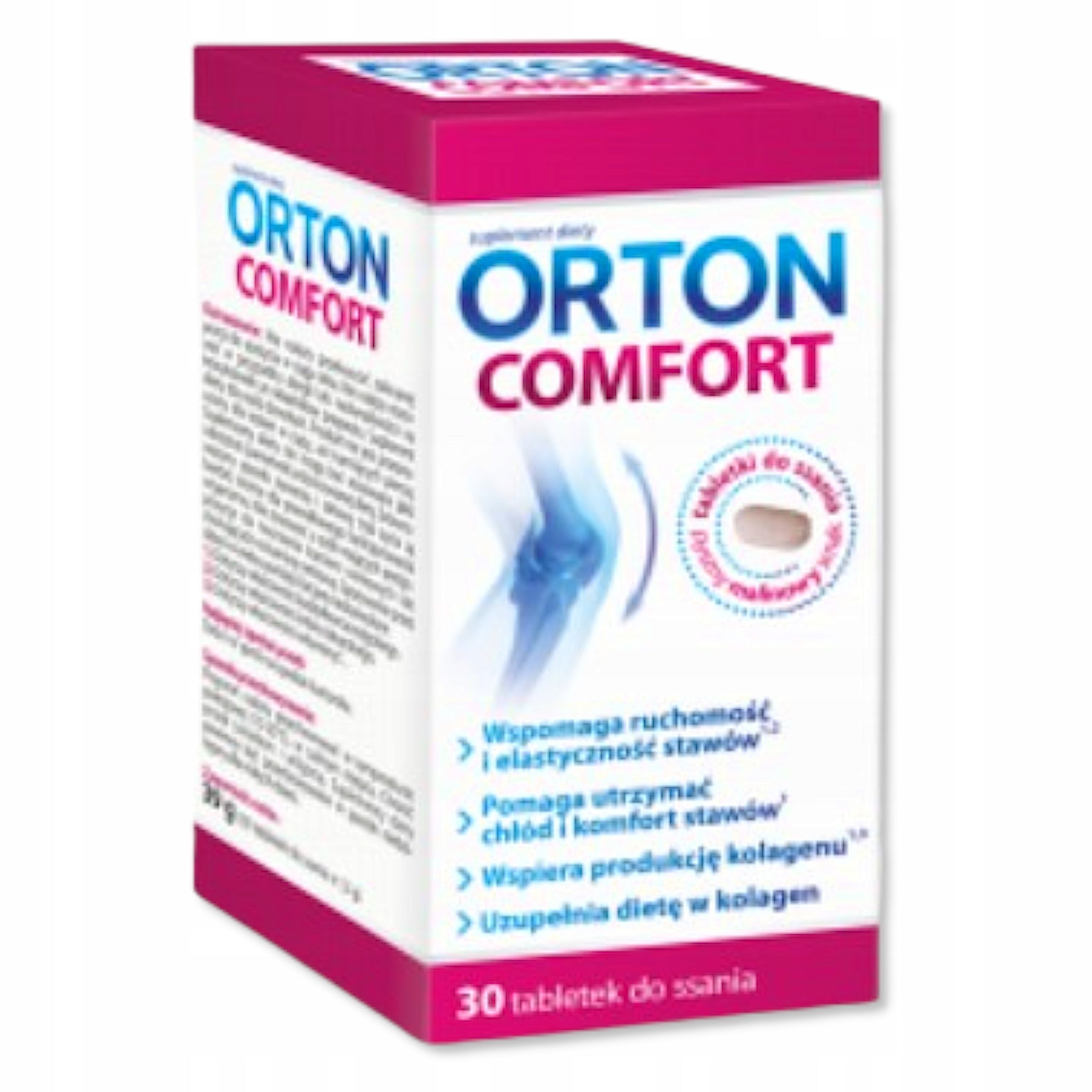 Orton Comfort Collagen + Vitamin C + Hyaluronic Acid 30 Suction Tablets Form lozenges