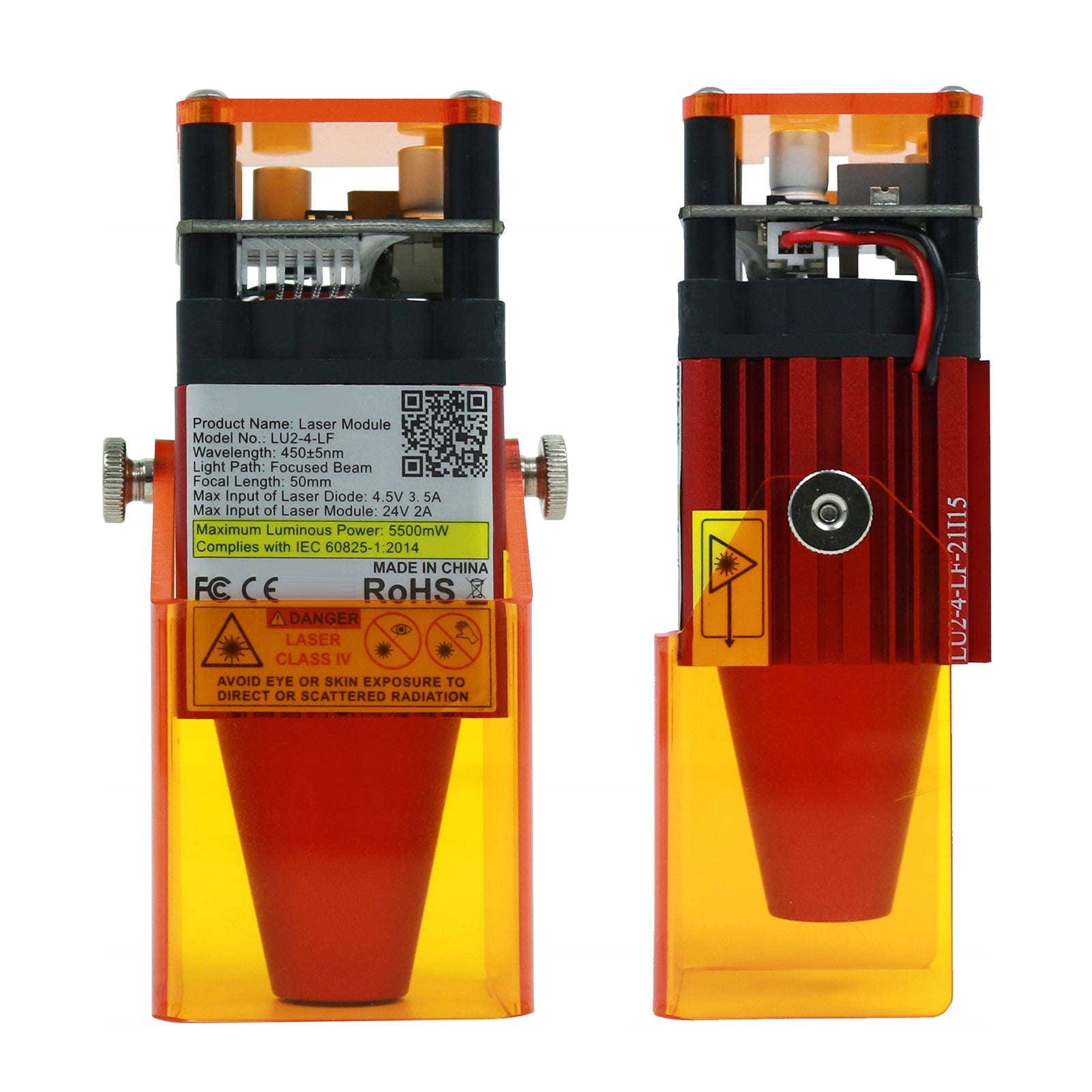 Ortur LU2-4-LF 24V Laser Module 5W 5W Power Side Focus Accordingly ZU Brand no brand