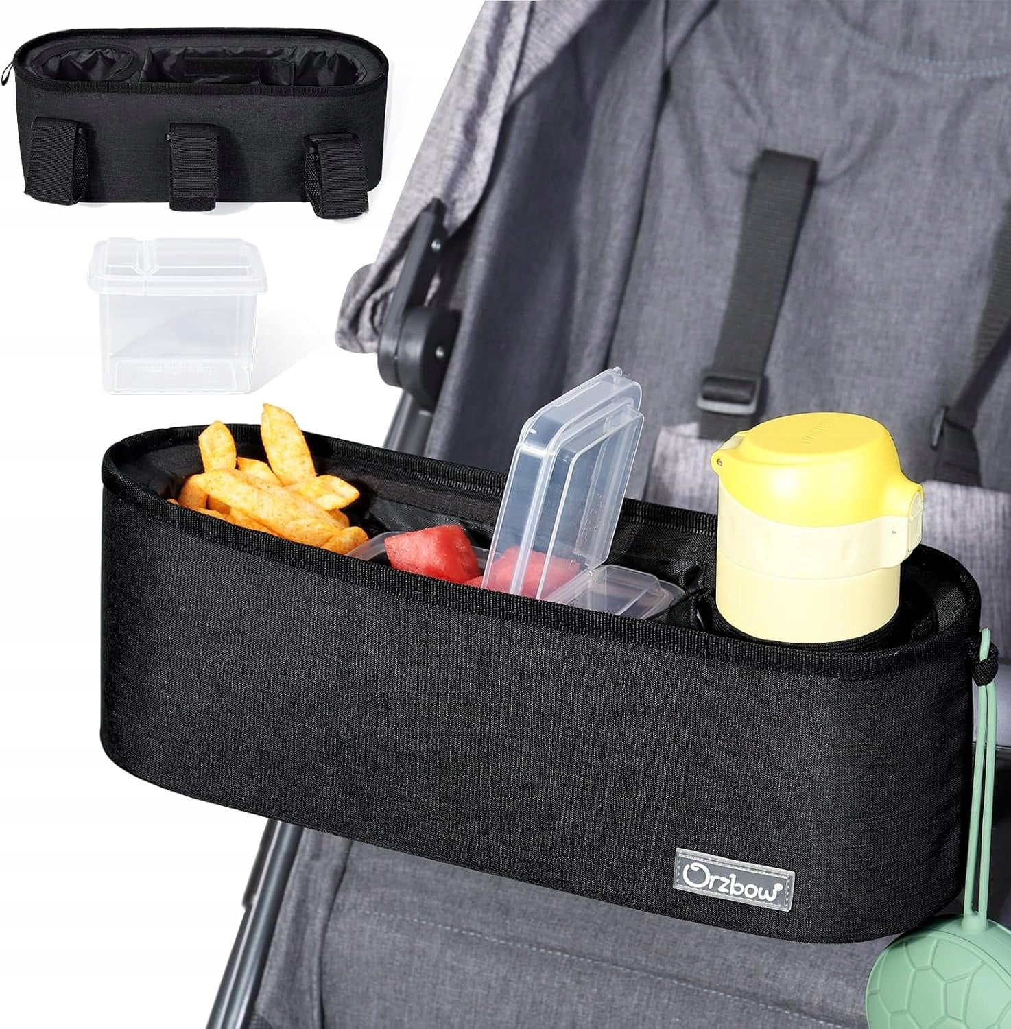 Orzbow Universal Snack Tray for Stroller UNIVERSAL ORGANIZER BLACK