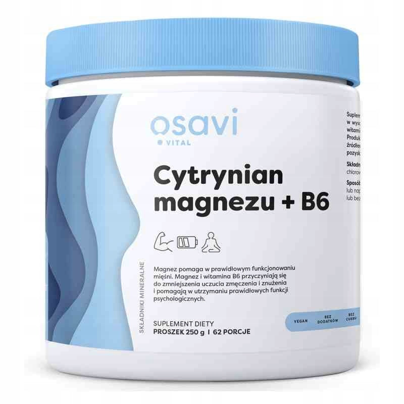 Osavi Magnesium citrate + B6 powder 250g natural
