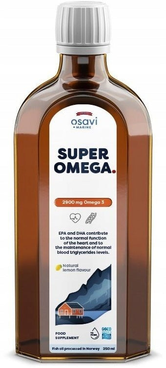 Osavi SUPER Omega Marine Omega 3 2900mg EPA 1450mg DHA 1000mg Citrine 250ml Packaging status original