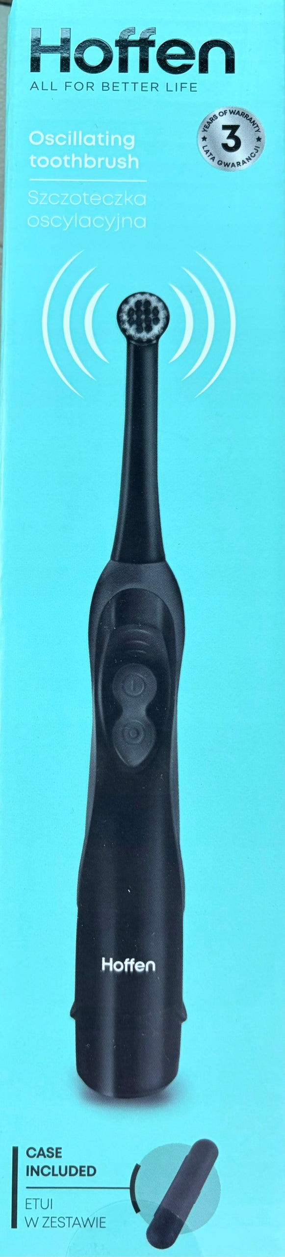 Oscillating toothbrush HOFFEN black