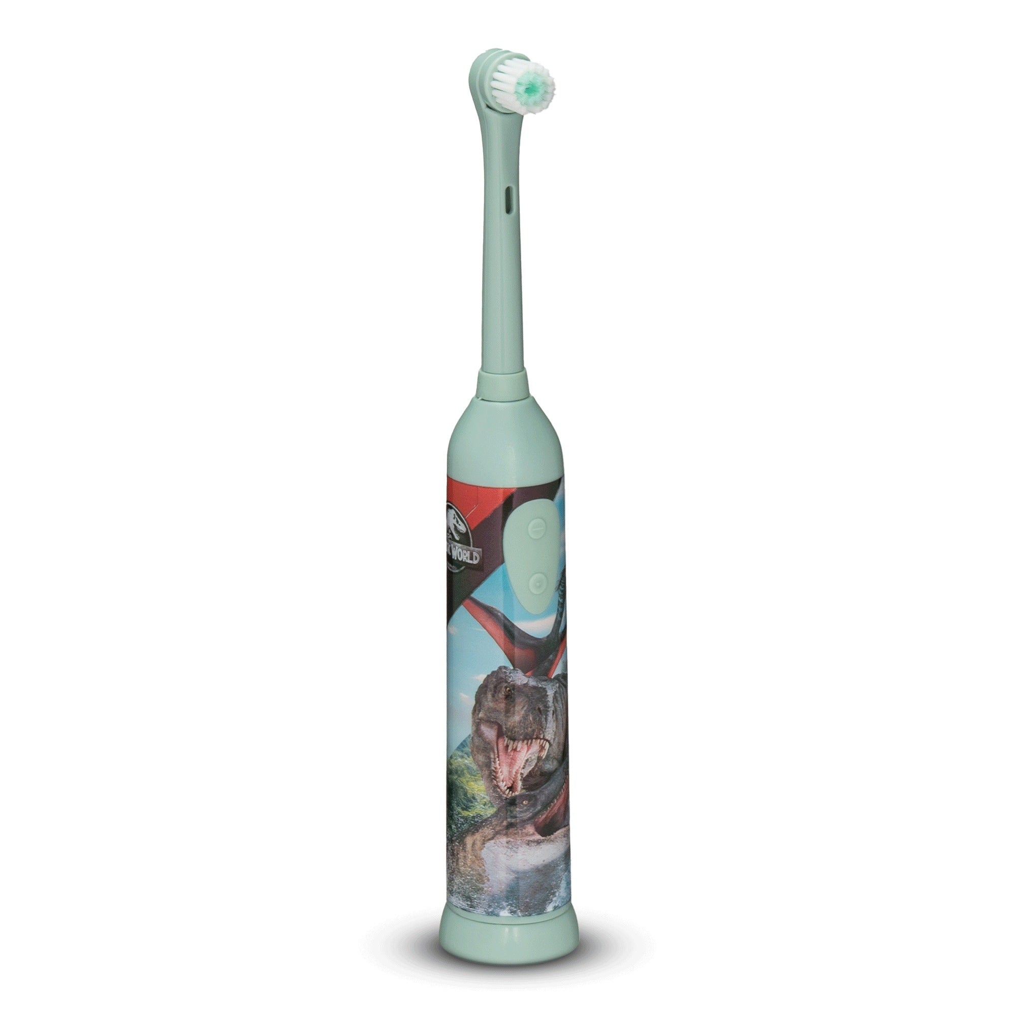 Oscillating toothbrush for children JURASSIC PARK light green + 3 tips Medical device no