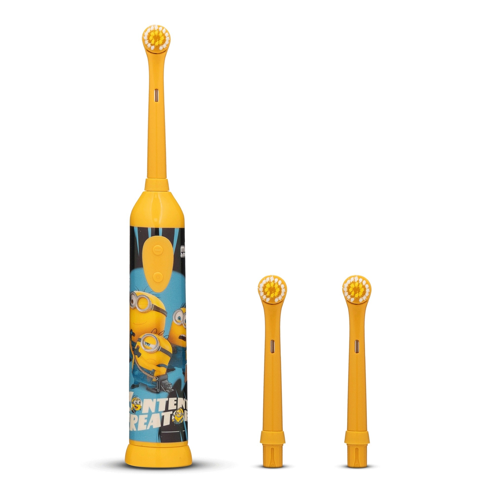 Oscillating toothbrush for children MINIONKI yellow + 3 tips