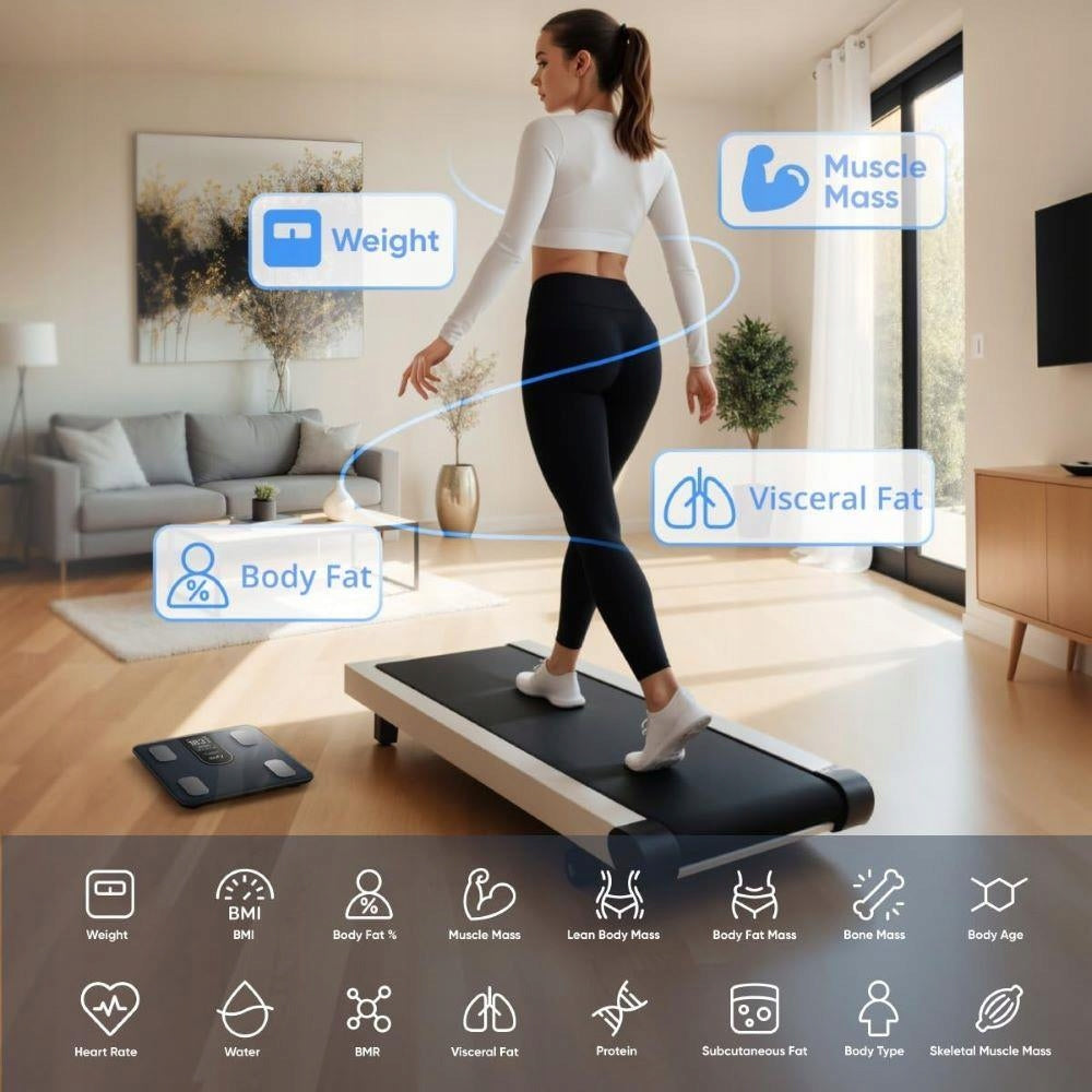 Osobní váha Anker eufy C20 černá Additional features non-slip base auto power-on Bluetooth BMI muscle mass smartphone connection measuring muscle mass fat level measurement water level measurement user recognition bone tissue fat tissue low battery indicator measurement memory body water content