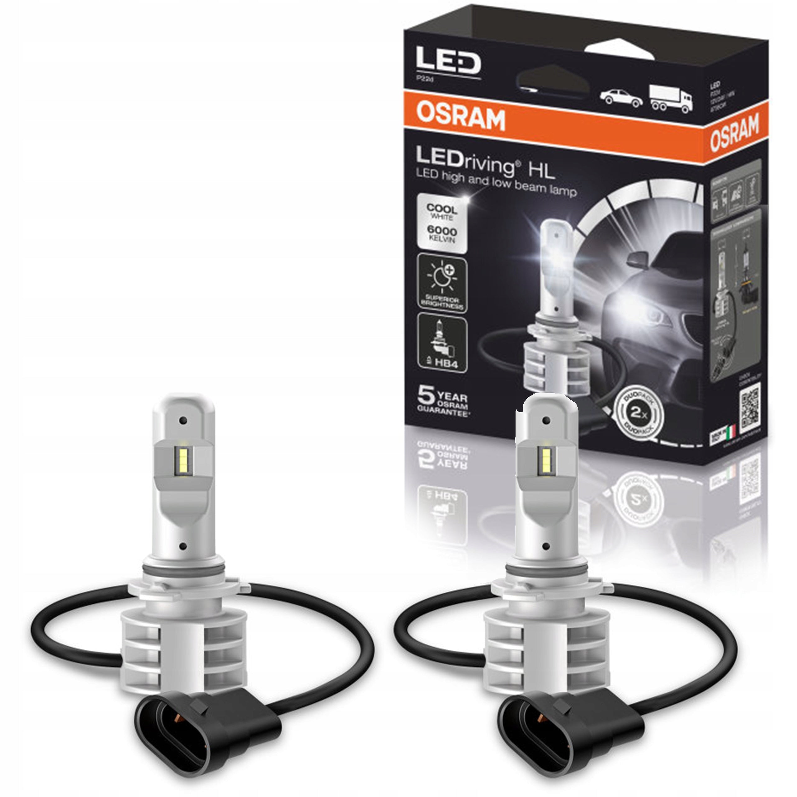 Autolampe OS9736CW Osram OS9736CW HB4 14W 12/24V 6000K 