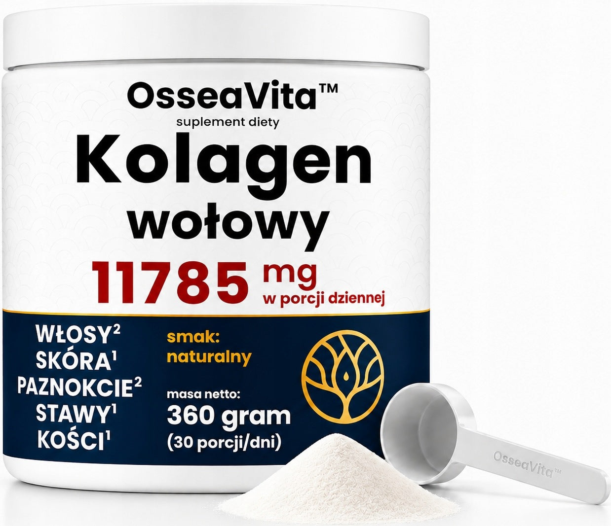 OsseaVita PREMIUM COLLAGEN 11 785 mg for joints powder NATURAL 360g 30days