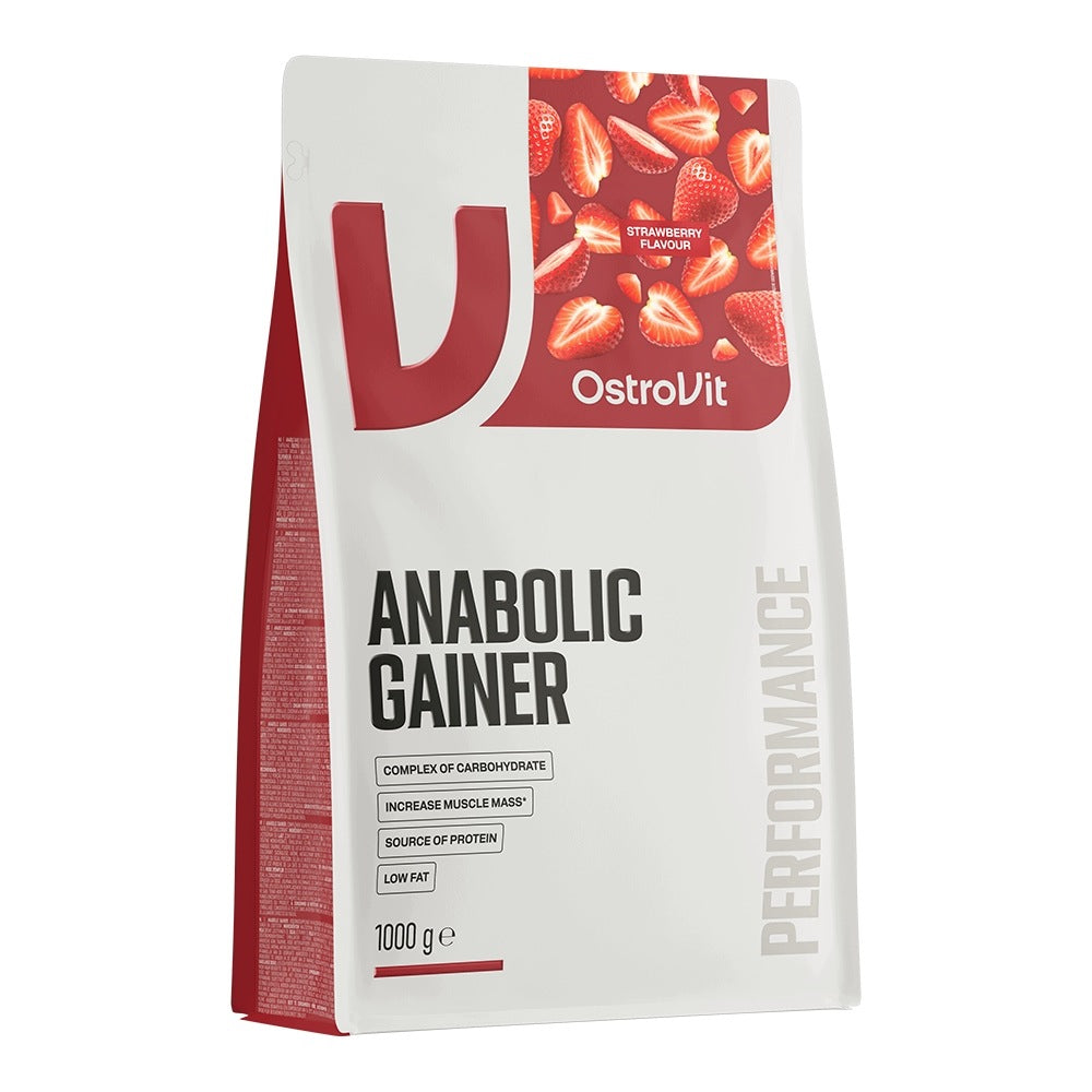 OstroVit Anabolic Gainer 1000g Strawberry GAINER FOR MASS PROTEIN CARBOHYDRATES