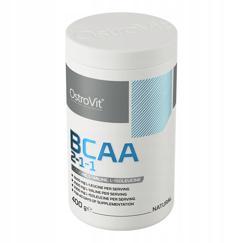 OstroVit BCAA 2-1-1 400 g Amino Acids Leucine Valine Isoleucine 40 Servings Manufacturer code 5902232618495
