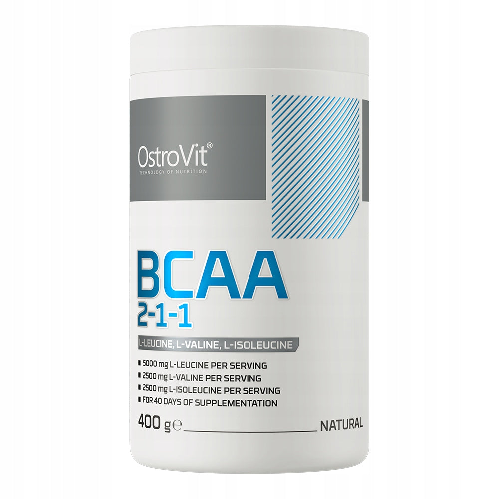 OstroVit BCAA 2-1-1 400 g Amino Acids Leucine Valine Isoleucine 40 Servings
