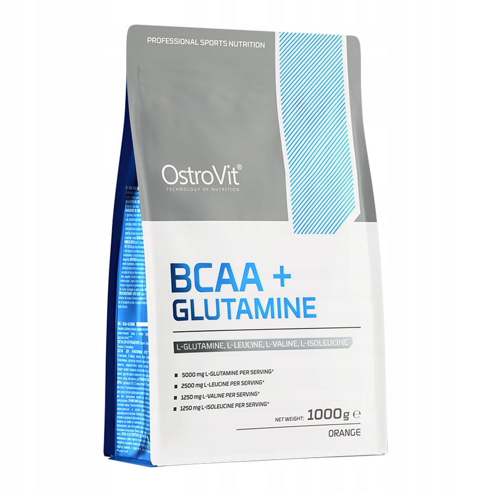 OstroVit BCAA 2:1:1 + Glutamine 1000 g L-Leucine I-Isoleucine L-Valine