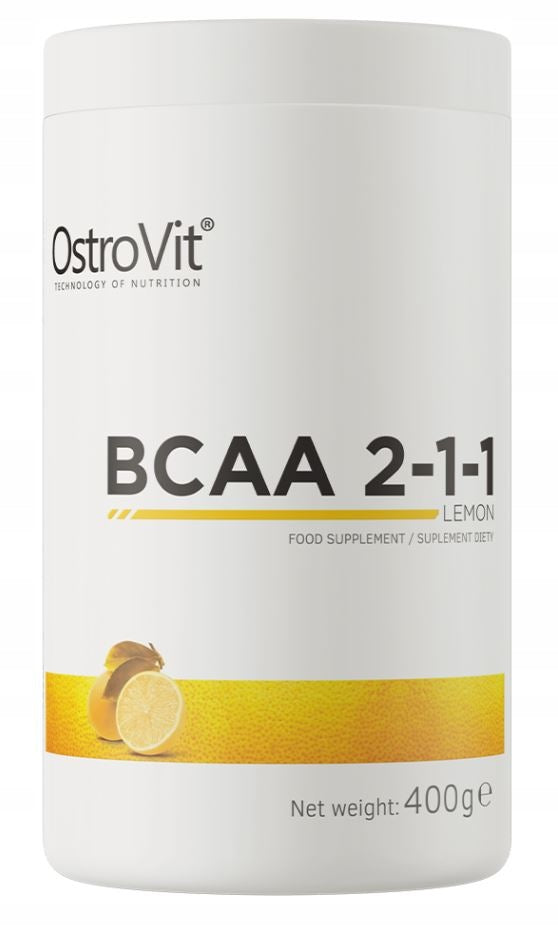 OstroVit BCAA 2-1-1 Strong Amino Acids Muscle Regeneration Lemon 400g