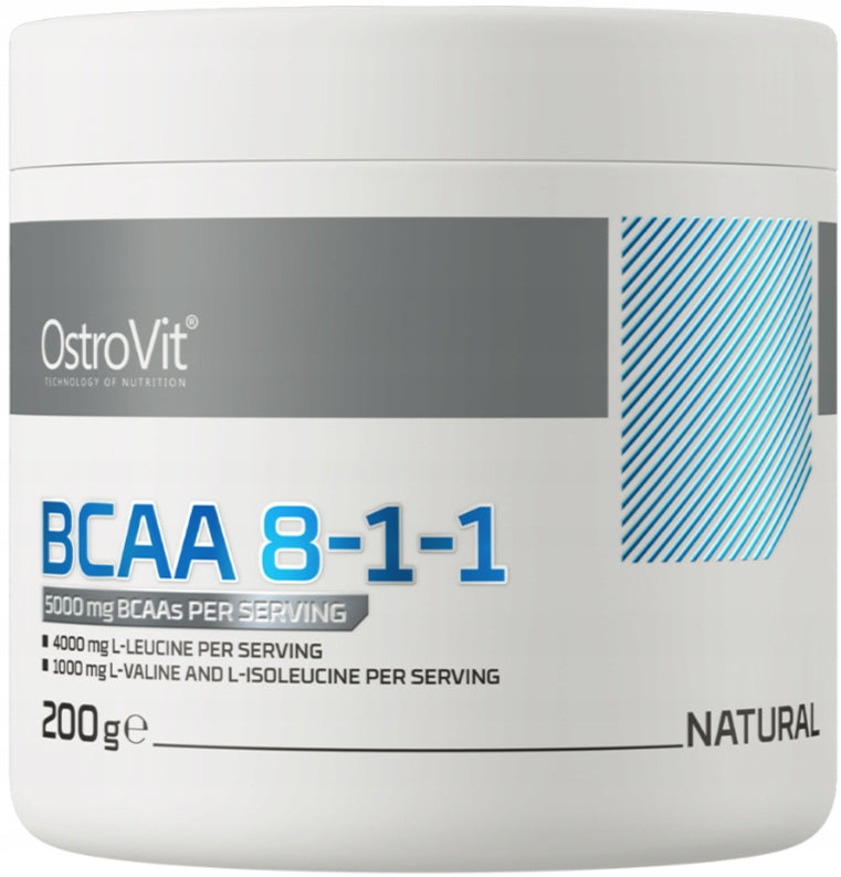 OstroVit BCAA 8-1-1 AMINO ACIDS LEUCINE MUSCLE natural taste 200 g