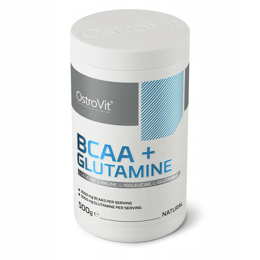OstroVit BCAA + Glutamine 500 g in Powder Amino Acids Muscle Regeneration Expiration date at least 1 year from the date of purchase