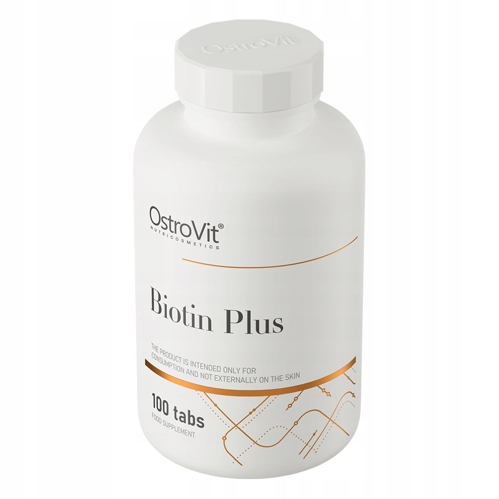OstroVit Biotin Plus 100 tabs BIOTIN Zinc HAIR VITAMIN B7 Selenium Folic Acid Manufacturer code 5903246225075