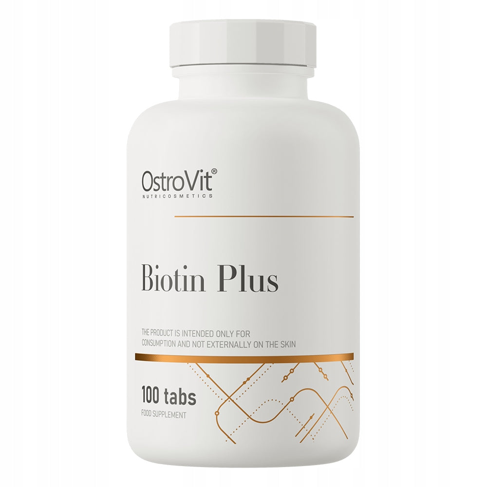 OstroVit Biotin Plus 100 tabs BIOTIN Zinc HAIR VITAMIN B7 Selenium Folic Acid