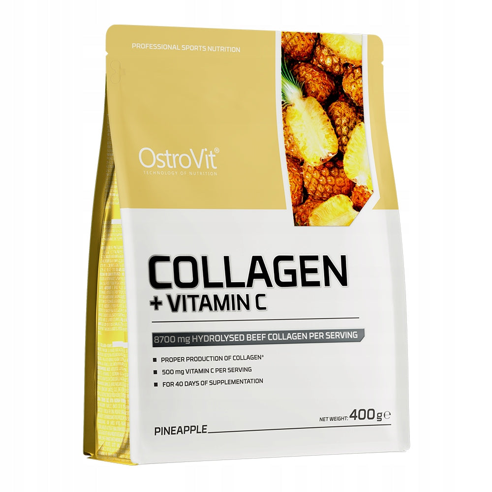 OstroVit COLLAGEN + Wit. C for Strong Joints, Tendons, Bones Flavour PINEAPPLE, 400 g
