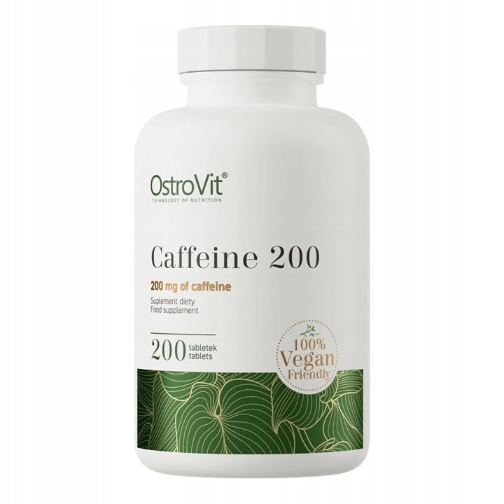 OstroVit Caffeine 200 mg 200 tabs Caffeine CAFFEINE TABLETS ANhydrous