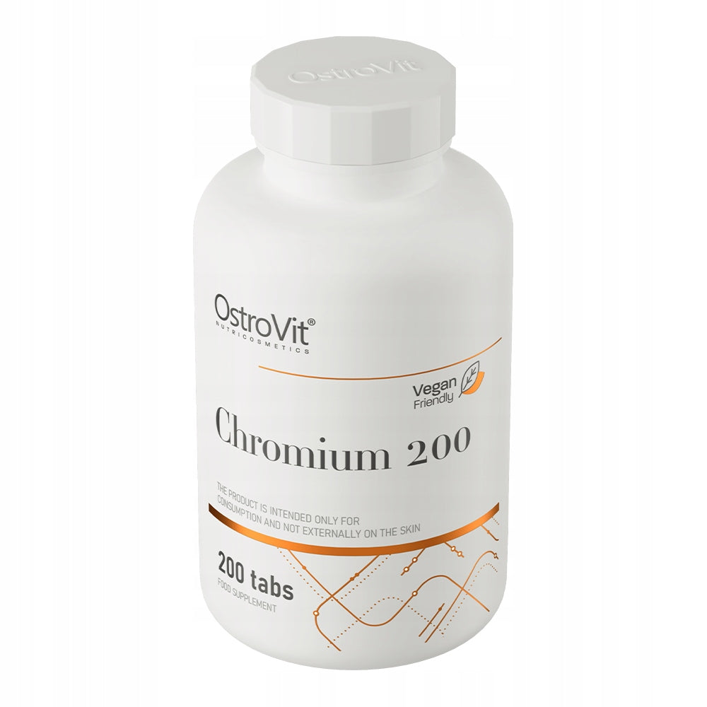 OstroVit Chromium 200mcg 200 tabs CHROMIUM PICOLINATE ORGANIC Metabolism Expiration date not specified