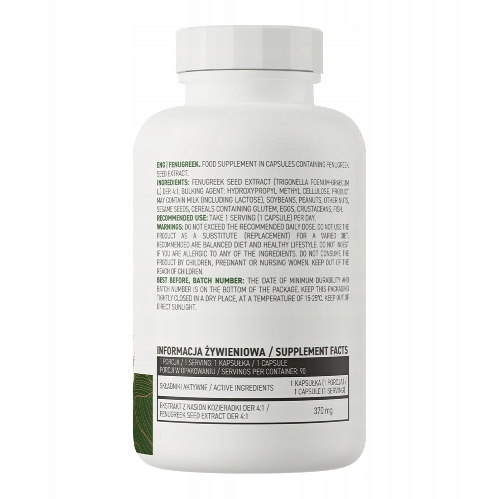 OstroVit Fenugreek 90 vcaps NATURAL VEGETARIAN FENUGREEK Brand OstroVit
