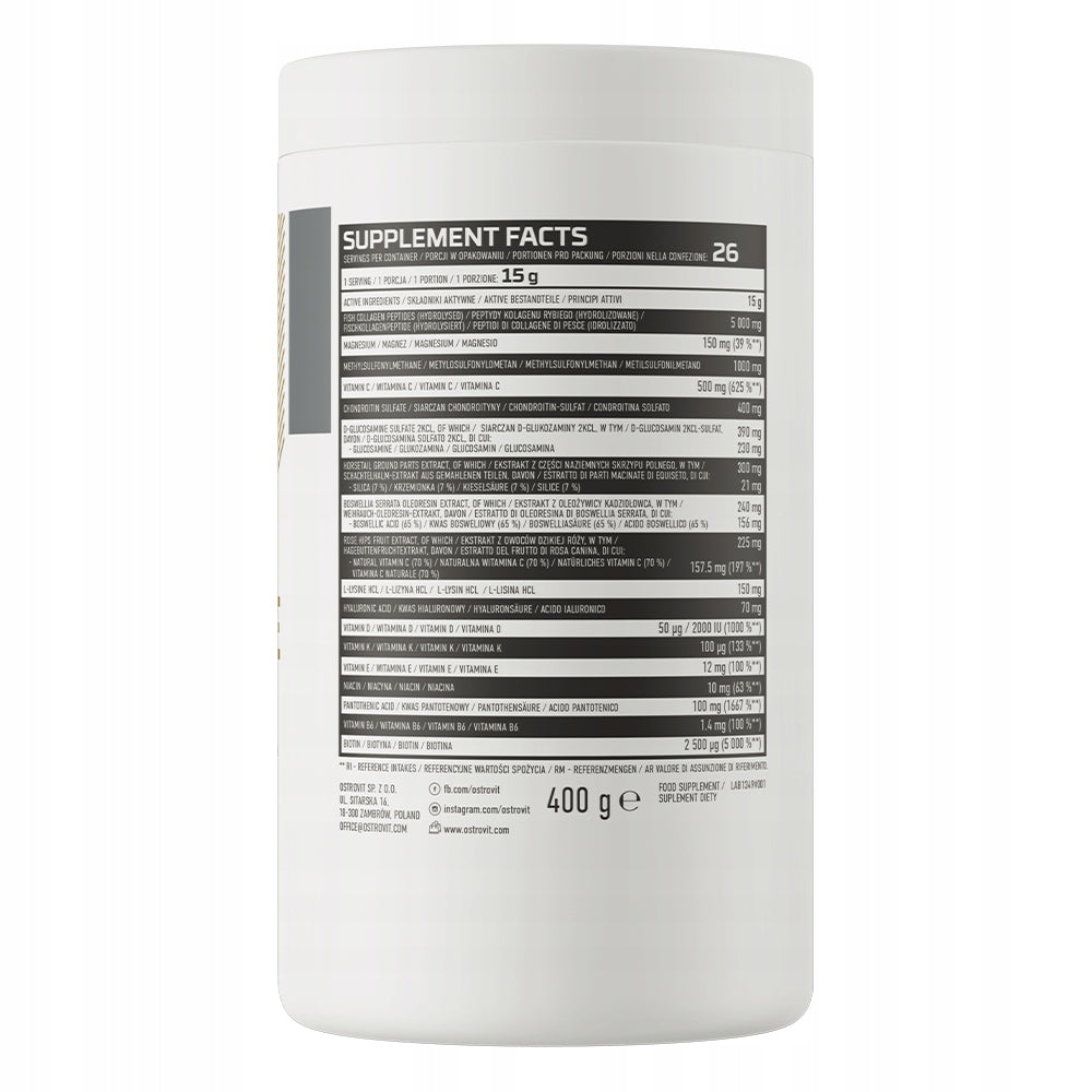 OstroVit Flex Revive 400g 26 Servings L-Lysine HCL for joint regeneration Manufacturer code 5903933920405