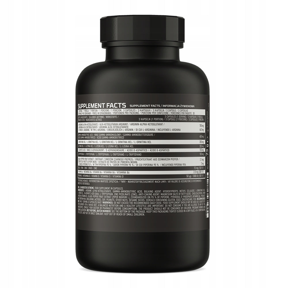 OstroVit GH Booster Extreme 90 Caps DAA Acid AAKG Vitamin D B6 Ornithine Expiration date at least 1 year from the date of purchase