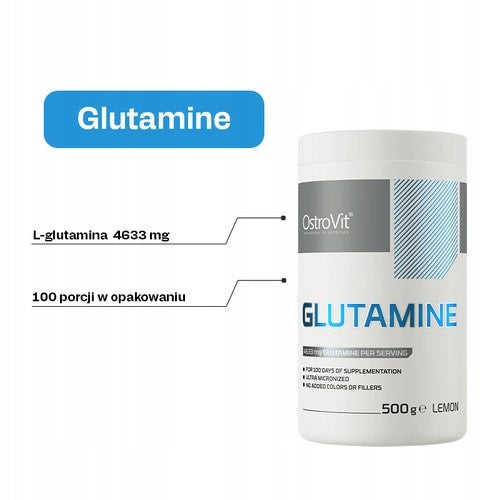 OstroVit GLUTAMINE, lemon flavour, powder, 500 g Brand OstroVit
