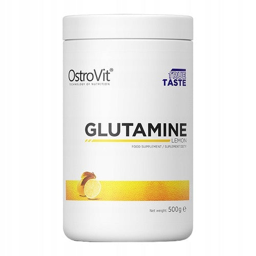 OstroVit GLUTAMINE, lemon flavour, powder, 500 g