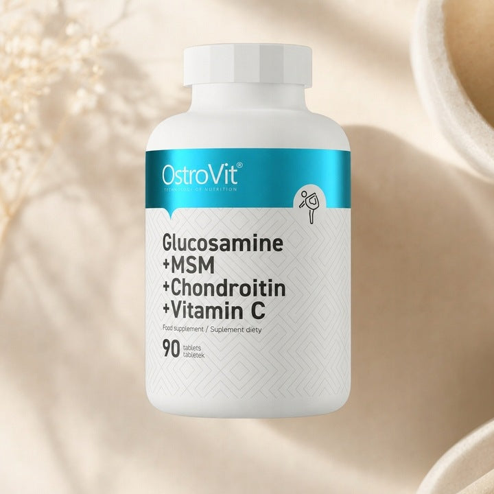 OstroVit Glucosamine MSM Chondroitin Vitamin C tablets 90 pcs for joints Manufacturer code 5903933923901
