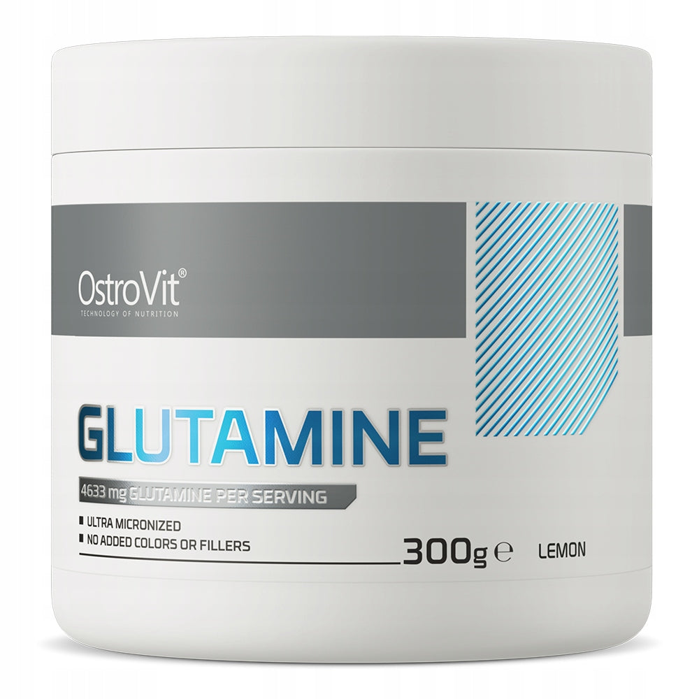 OstroVit Glutamine 300 g Lemon Powder AMINO ACIDS 60 servings L-glutamine
