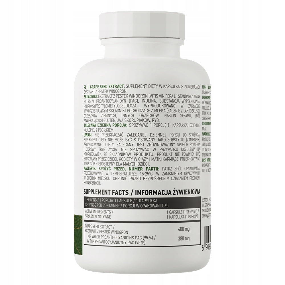 OstroVit Grape Seed Extract VEGE 90 capsules Expiration date not specified
