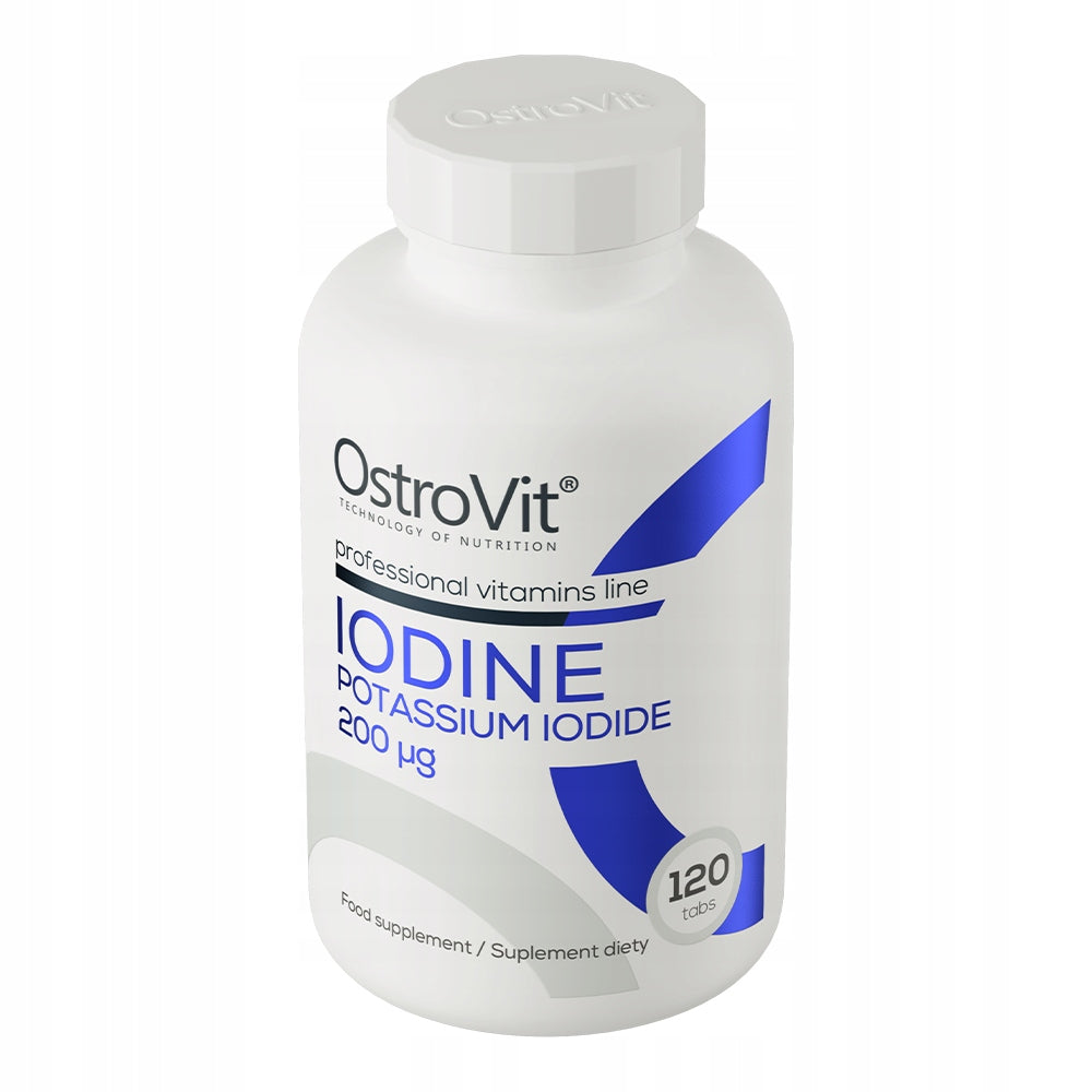 OstroVit IODINE Potassium iodide 200 mcg 120 tablets Nerve Thyroid Manufacturer code 5903933921587