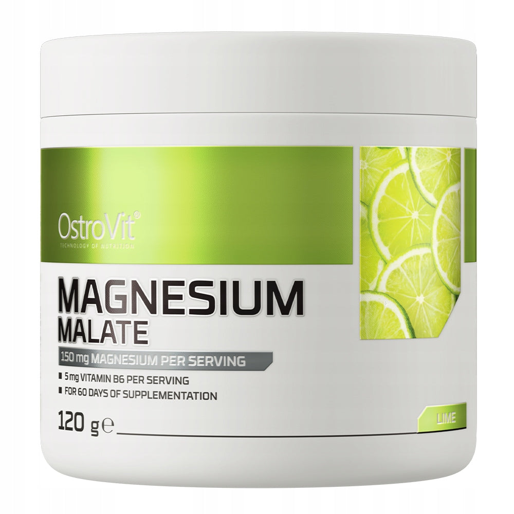 OstroVit Magnesium Malate 150mg Vitamin B6 FOR FATIGUE in Lime Powder