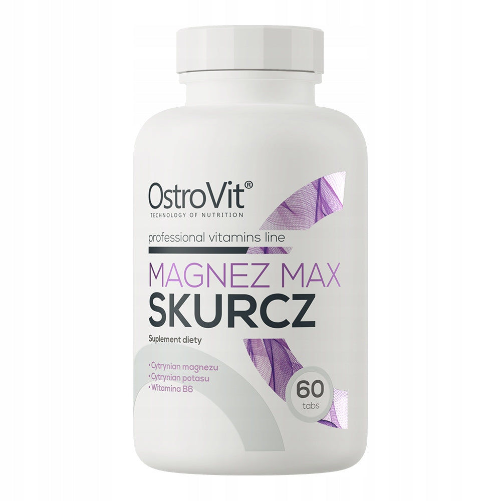 OstroVit Magnesium Max Shrinkage 60 tabs Magnesium Citrate Potassium Vitamin B6