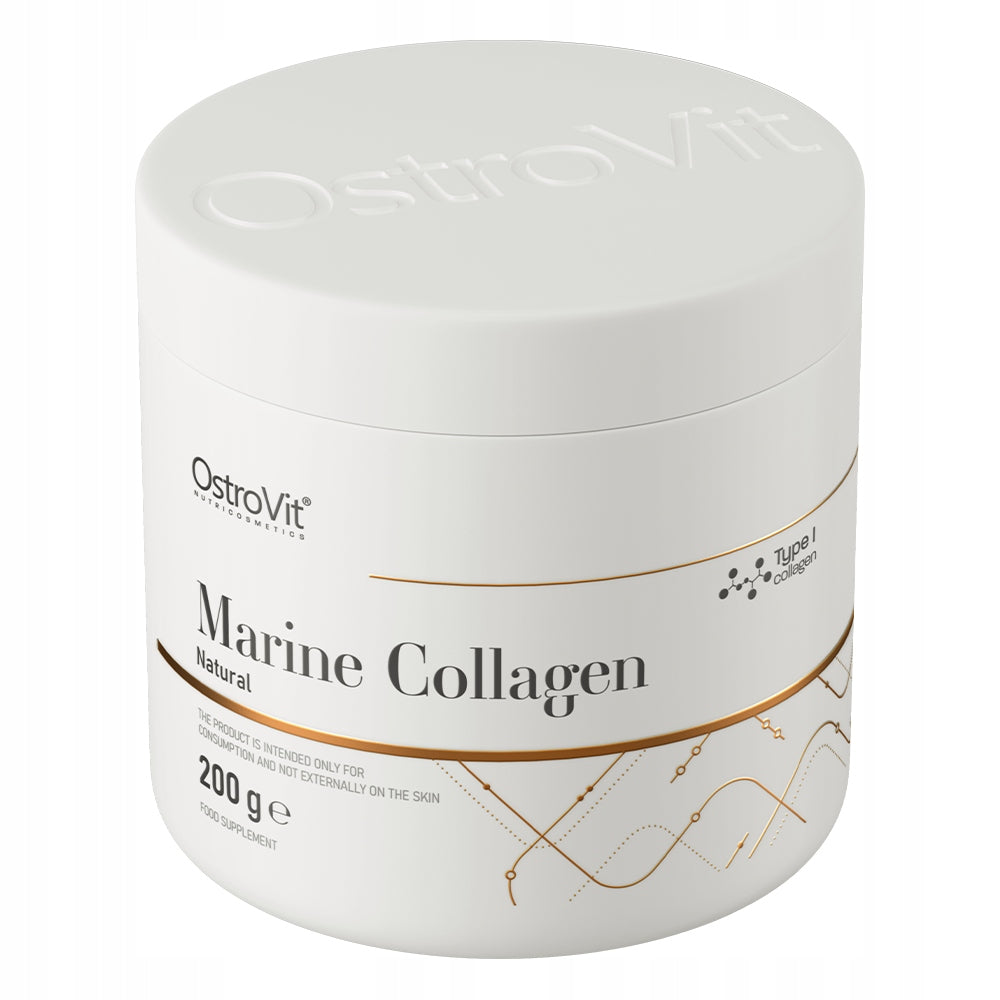 OstroVit Marine Collagen Type I Fish 200 g Natural Pure WITHOUT ADDITIVES Brand OstroVit