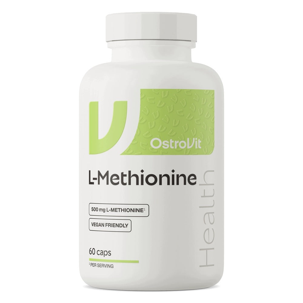OstroVit Methionine L-Methionine 500mg 60 kap Hair Skin Nails Detox