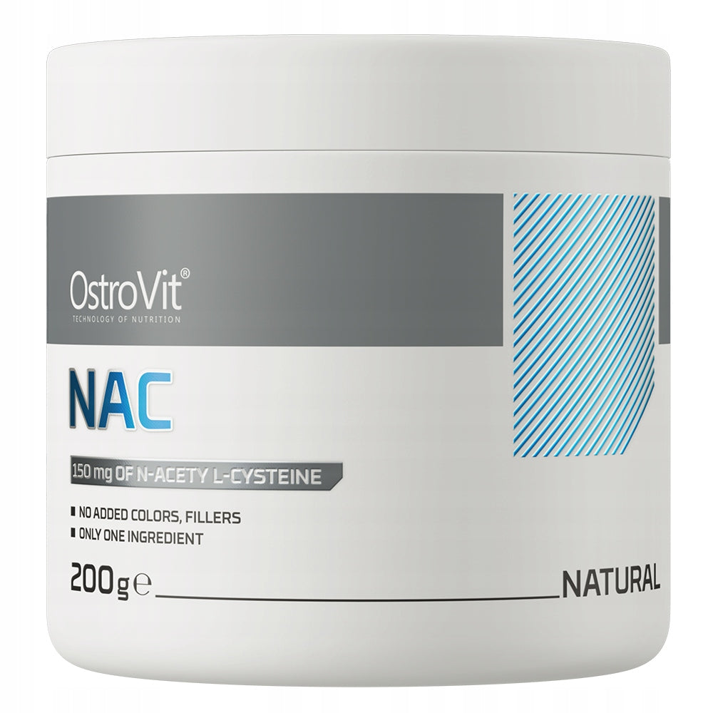 OstroVit NAC N-ACETYL L-CYSTEINE Powder 200 g NATURAL 1333 SERVINGS